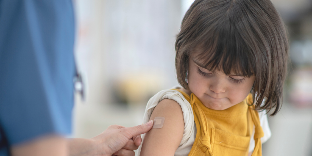 Child getting immunized - Mason Park Medical Clinic Katy TX