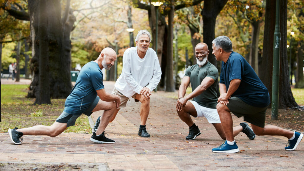 adult men active lifestyle