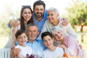 A happy, multi-generational family enjoying time together, benefiting from preventive care.